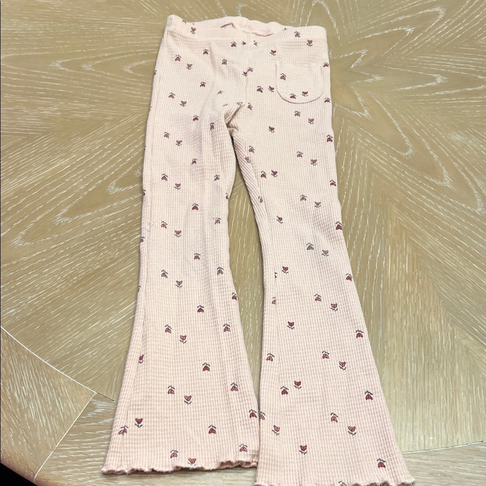 Zara Kids Light Pink Patterned Leggings